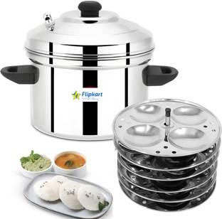 Flipkart SmartBuy Stainless Steel 6 Plates Idly Maker (4 Cavities) Each Makes 24 Delicious Idli Induction & Standard Idli Maker