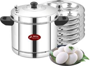 Prithi Home's and Kitchen 6 Plate Induction Friendly Idli maker Idly cooker 24 Idlies Induction & Standard Idli Maker