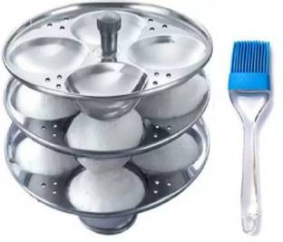 SHUBHCO IDLI STAND 3 PLATE Stainless Steel 3-Rack Idli stand Standard Idli Maker
