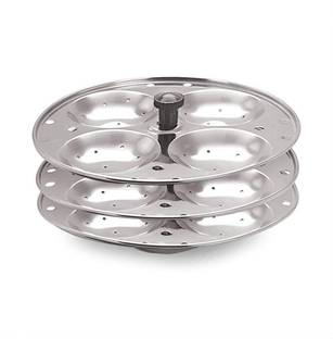 BLLUEX Non Stick Idli Stand with Holes for Pressure Cooker Induction & Standard Idli Maker