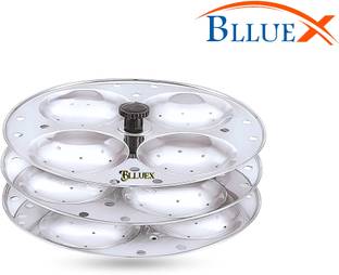 BLLUEX 3 Plates Stainless Steel Heavy Quality Idli maker Induction & Standard Idli Maker