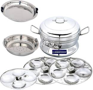 TENNYSON TRADITIONAL IDLY POT / IDLI PAANAI MEDIUM WITH DHOKLA Induction & Standard Idli Maker