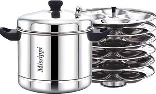 MISSIPPI 24 Idli cooker/Idli maker/Idli cooker with 6 plates Induction Friendly Induction & Standard Idli Maker