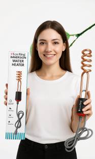Ten Ring 2000W Portable Water Heater Rod Rust Resistant Coil 2000 W Shock Proof Immersion Heater Rod