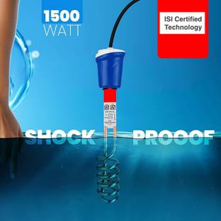 En ligne 1500-Watt Immersion Water Heater with Copper Heating Element 1500 W Shock Proof Immersion Heater Rod