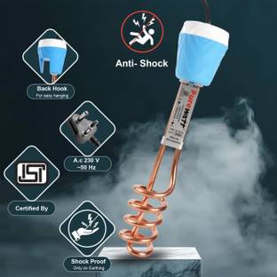 Pure Watt ISI Mark Shock-Proof & Water-Proof PWE021 Brass 2000 W Shock Proof Immersion Heater Rod