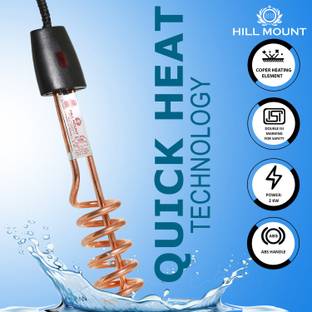 HILL MOUNT ISI Certified Premium Quality Lekar Plated 2000 W Shock Proof Immersion Heater Rod