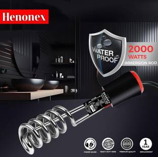 Henonex Copper Water Heater For Home 2000 W Shock Proof Immersion Heater Rod (Water) 2000 W Shock Proof Immersion Heater Rod