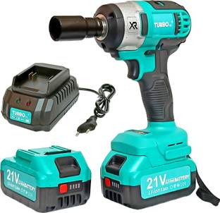 KHS ENTERPRISE TURBO 21V CORDLESS IMPACT WRENCH PRO | 350 N.m Torque | 2400 RPM | Two Battery TURL CL ...