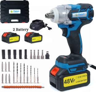 Flipkart SmartBuy Cordless Impact Wrench 850Nm 3 Speed, 2 Battery 48Vf Power Tools ½ Square Shaft Cordless Impact Wrench