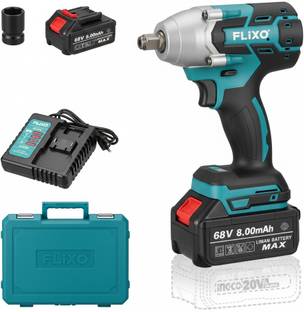 OKASTA Flixo 20V Brushless Cordless Impact Wrench 1000Nm with 2 Batteries and Charger Cordless Impact Wrench