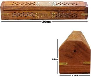 Taargo crafts Wooden Agarbatti Holder for Pooja &Incense Stick Storage Box Wooden Incense Holder