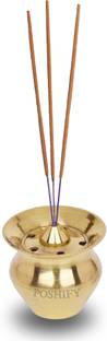 POSHIFY Kalash Agardan - Elegant Brass Incense Holder Brass Incense Holder