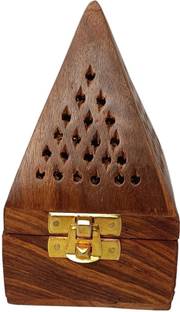 Womenium Craft , Agarbathi Stand, Computer Sambrani Wooden Incense Holder