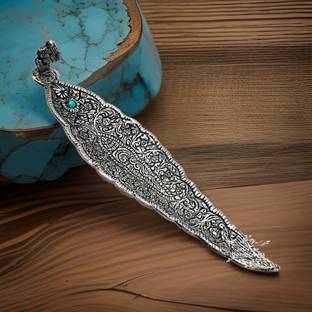 inDecor Metal Incense Stick Holder Leaf Shape For Home & Office Decor, Agarbatti Stand Aluminium Incense Holder