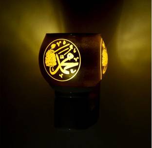 Bilbari Electric Kapoor Dani with On/Off Switch & Night Lamp for Home,Office(Allah) kapoor/Aroma Oil