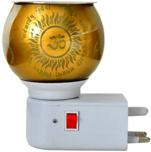 DS Creations Electric OM Ganesh JI Kapoor Dani Burner For Home(Pack of 2) Silver, Plastic Incense Holder Set