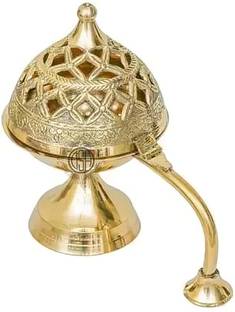 Dsh Home Purifying Brass Dhuna Loban Burner Dhooni Dhoop Dani Dhuni Brass Dhoop Dani Brass Incense Holder
