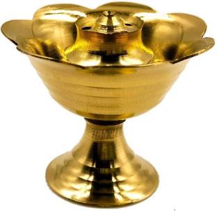 padma enterprise Dhup Dani Agarbatti Stand, Dhup Dani for Puja Brass Incense Holder