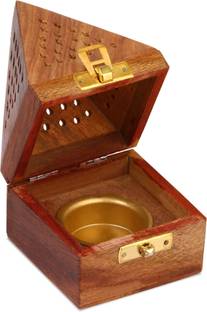 DigiRake Dhoop Stand (3 Inch Width), Agarbathi Stand , Computer Sambrani Incense Holder Wooden Incense Holder Set
