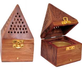 HASHMAT CREATION Wooden bakhoor burner Wooden Incense Holder