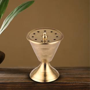 Flipkart SmartBuy Pure Brass Damru Incense Holder | agarbatti holder | Agarbatti stand Brass Incense Holder