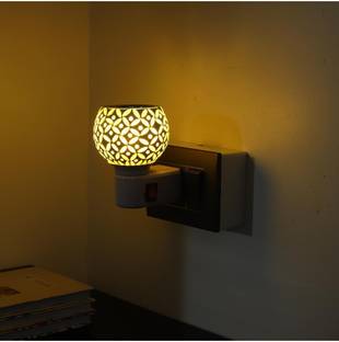 Afast Electric Camphor Diffuser & Night Lamp - Multi-Color & Burner for Home - A1 Glass, Plastic Incense Holder
