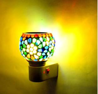 Bilbari LED Kapoordani/Aroma Oil Diffuser With On Off Switch To Toggle For Burner & Lamp Ceramic Incense Holder