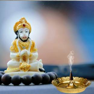 salvusappsolutions Traditional Brass Dhoop Batti Holder for Pooja, (Golden_2.5 Inch) Brass Incense Holder