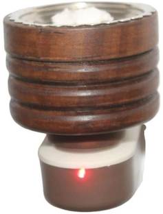 MDTL Mayukh Electric Wooden Aroma Oil Diffuser for Fragrance and Ambience; Direct Plug-in Incense Burner/Kapoor Dani; Sturdy Plug for Better Support Wooden Incense Holder