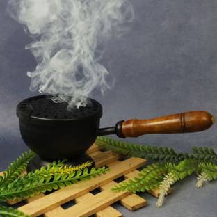 Spillbox Metal Planter Burner Dhoop|Dhuna|Loban|Sambrani|karpoor Iron Incense Holder