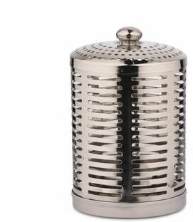 Preram Stainless Steel Akhand Diya with Cover Stainless Steel Incense Holder Set
