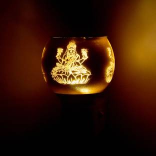 ALRIFAT LED Kapoordani/Aroma Oil Diffuser With On Off Switch To Toggle For Burner & Lamp Glass, Plastic, Steel Incense Holder Set