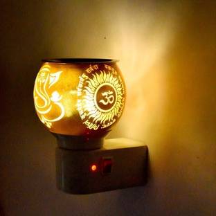 Shubh Labh Shubh Labh C_2_Ganesha, Glass, Steel, Plastic Incense Holder (Gold) Glass, Plastic, Steel Incense Holder