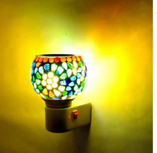 ARTRADERS Electric Kapoor Dani for Home,Office with On/Off Switch & Night Lamp,Smoke Free Ceramic Incense Holder
