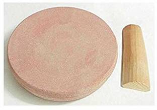 PRASHITA CREATIONS Original and pure Chandan Stick-2Pcs with rubbing Stone chakla Pata 4inch SANDAL