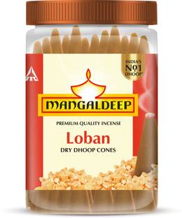 MANGALDEEP Loban Bambooless Dhoop Cones Jar -230 Gms Loban