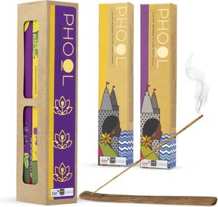 Phool Nagchampa & Patchouli Incense Stick Meditation Pack | Organic agarbatti Sticks Nagchampa & Patchouli