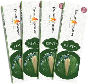 PRABHU SHRIRAM Premium & Luxury Kewda Incense Sticks Charcoal free agarbatti40 Sticks X 4 Nature Inspired Fragrance