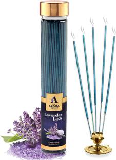 The Aroma Factory Lavender Luck Incense Sticks (Charcoal Free & Natural) Lavender Fragrance