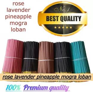 Shri hari kripa 5 Fragrances 500 gram rose, sandal, loban, mogra, pineapple (500, Set of 1) rose, sandal, loban, mogra, pineapple