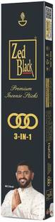 Zed Black Agarbatti Large ZedBlack 3in1, Incense Stick for Pooja, Havan, Incense Stick Dhoop