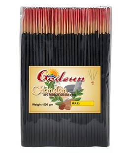 GODSUN 100% premium Chandan agarbatti for temple pooja and positive thoughts positive Energy New Sandal fragrance Incense Sticks