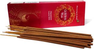 Stylewell Box Pack of 1 (27 Sticks Per Box) Golden Wish Premium Incense Sticks Agarbatti Scented
