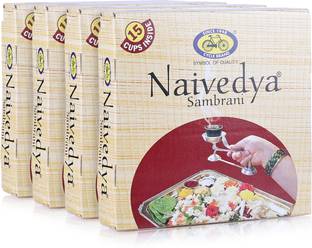 Cycle Naivedya Cup Sambrani for Daily Puja | 15 Cups in each pack | Natural Guggal Dhoop Original