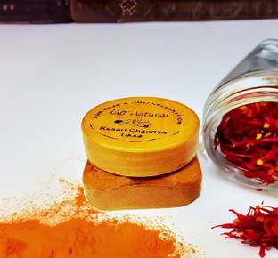 Bitona Sandalwood 50 Gm Chandan kesri Tika Paste for puja Path and Holi Playing Natural sandalwood