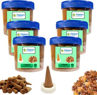 Flipkart SmartBuy Loban Herbal Dhoop Incense 240 gm Organic Sticks Charcoal Free Cow dung Organic Incense Stick, Frakincense