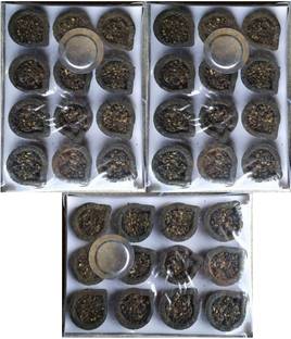 TULSI ENTERPRISE Dhoop cup 36 piece in 3 packet with burner plate Guggul Dhoop