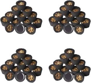 YUVIKA DHOOP Yuvika Sambrani Cup 100% Pure Natural Guggul Loban Dhoop (Pack of 3 TREY) Guggal, Loban