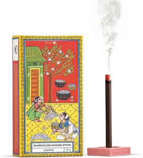 Phool Bambooless Jasmine Incense Sticks | Natural Dhoop for Pooja & Meditation Jasmine